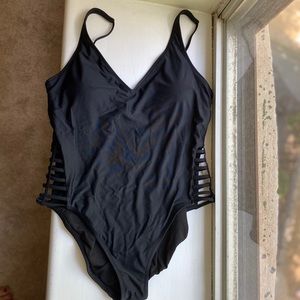 Black One Piece Target Bathing Suit